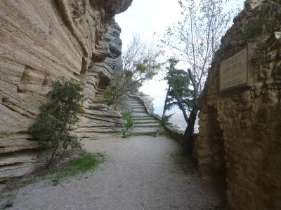 Vue escalier Saignon