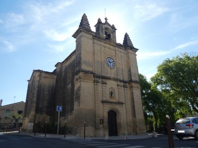 Vue église Aujargues