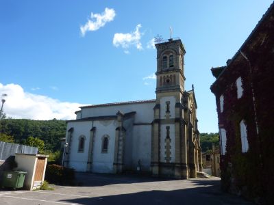 Vue église Robiac