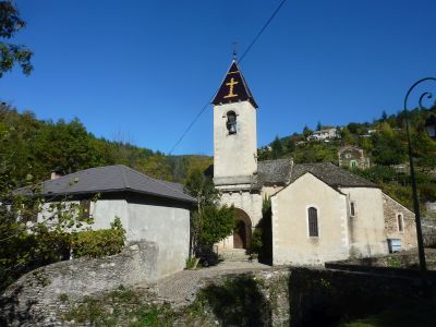 Vue église Saint-André-Capcèze