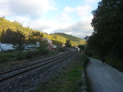 Vue chemin fer Cévenol