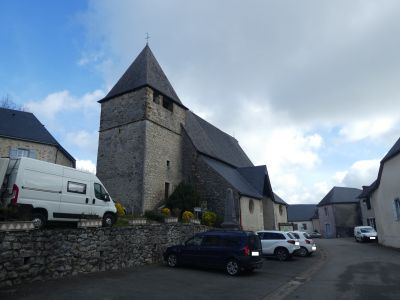 Vue église Sainte-Colome