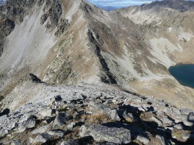 Vue descente Portarras