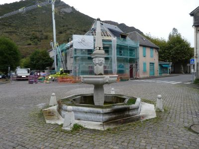 Vue fontaine Halle