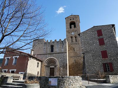 Vue église Corneilla