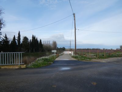 Croisement balisé Saint-Cyprien