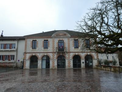 Vue mairie Cazes