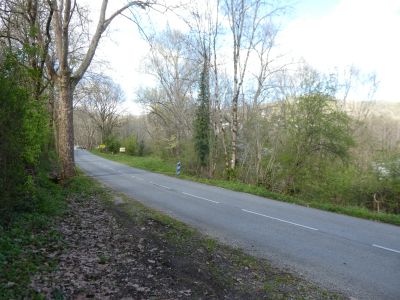 Croisement D19 après Saint-Amans