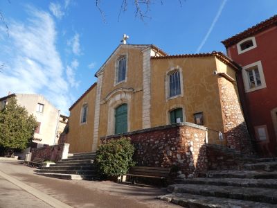 Vue église Roussillon
