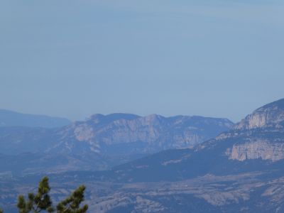 Vue descente sommet
