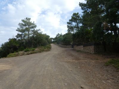 Croisement après sentier Calonge