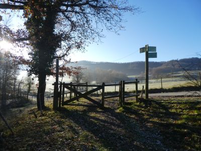 Croisement avant chemin Pruit