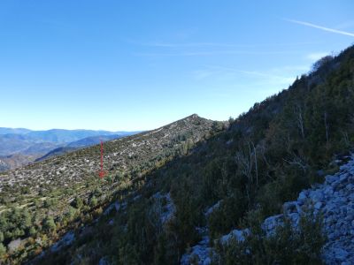 Vue descente Cova Avedoga