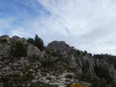 Vue descente Puntaire