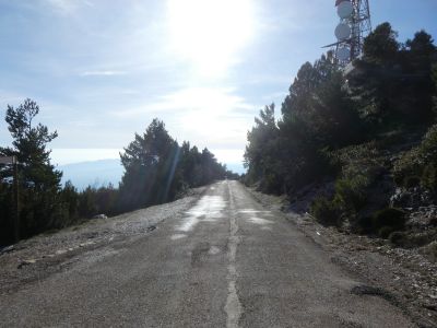 Croisement fin route Caro